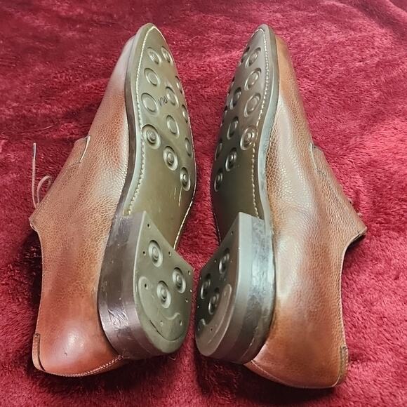 EMLING CHAUSSEUR BROWN LEATHER PEBBLED OXFORDS VERY ELEGANT MENS SIZE 11 - Picture 9 of 16